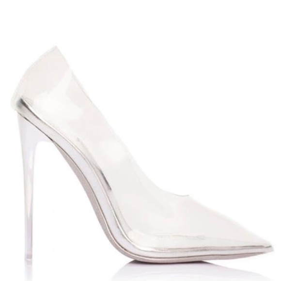Jessica Rich Fancy Stiletto Pumps Silver size 40 - Picture 1 of 4
